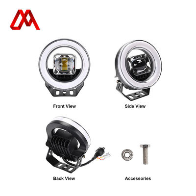 4.5 Inch Yellow-White Dual-colour Aperture Light XM-112-02P-R-001 35W 2800LM 6500K H4 Led Working Light