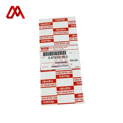 8-98018858-0 5-87610118-0 Oil Filter Element 8980188580 5876101180 Suitable for ISUZU NKR NPR 4JJ1